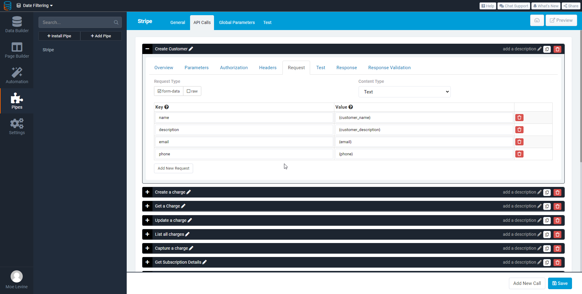 Tadabase - Pipe Integrations